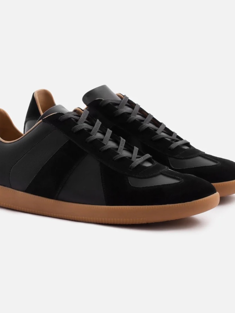 Beckett Simonon Morgan Sneakers Black Leather & Suede Size 11!